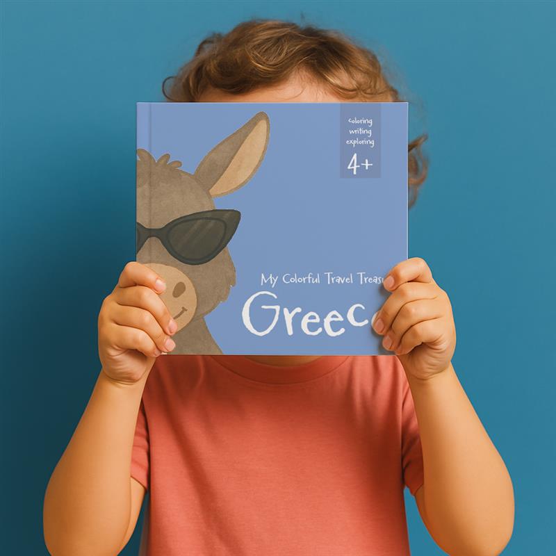 My Colorful Travel Treasure – Greece Color, Write, and Explore on My Journey: Travel Activities for Kids Age