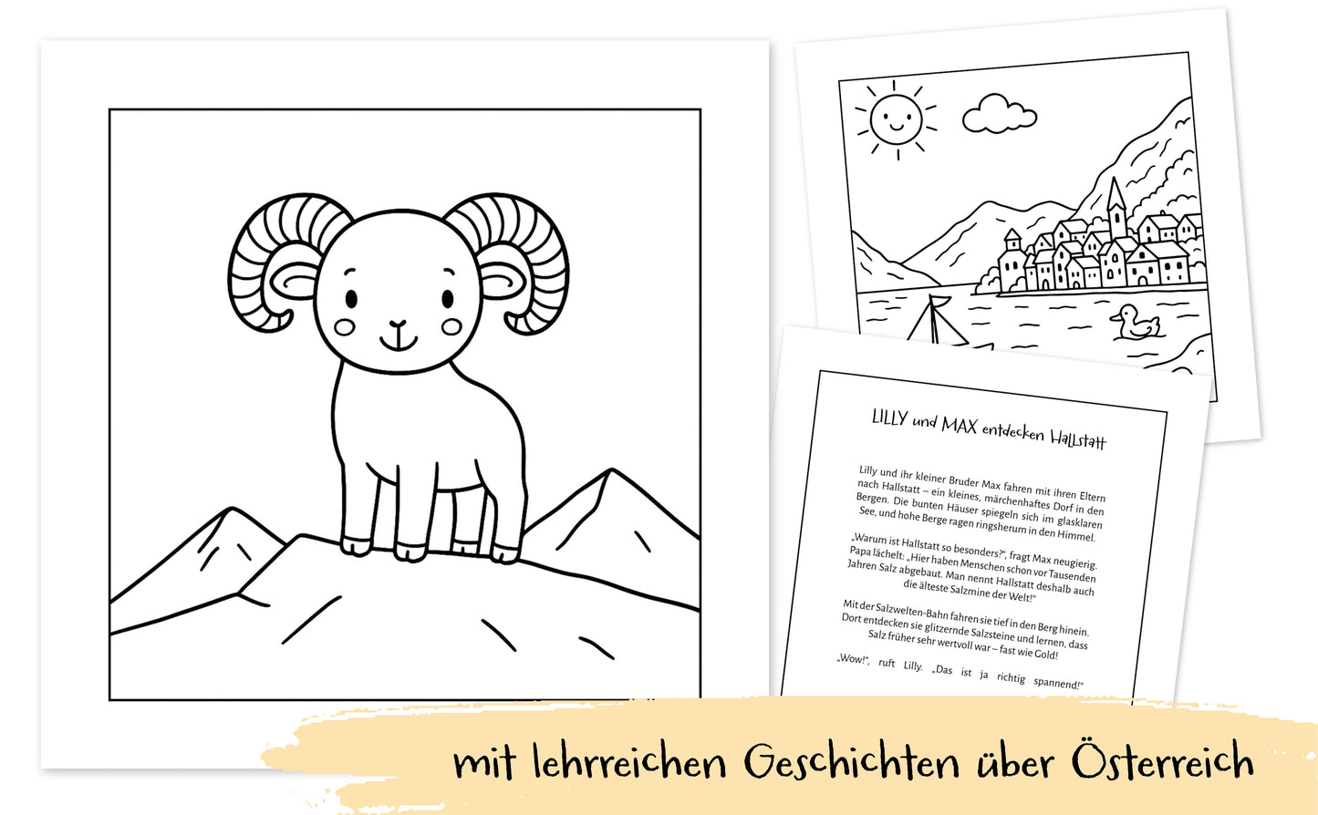 Mein bunter Reiseschatz - Österreich: Malen, schreiben und entdecken auf meiner Reise. Reisebeschäftigung für Kinder