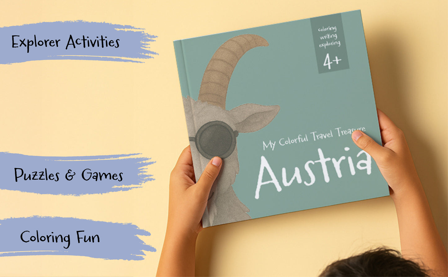 Mein bunter Reiseschatz - Österreich: Malen, schreiben und entdecken auf meiner Reise. Reisebeschäftigung für Kinder