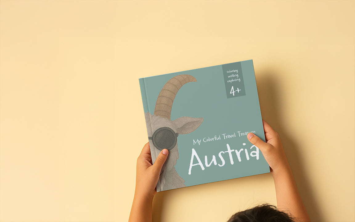 Mein bunter Reiseschatz - Österreich: Malen, schreiben und entdecken auf meiner Reise. Reisebeschäftigung für Kinder