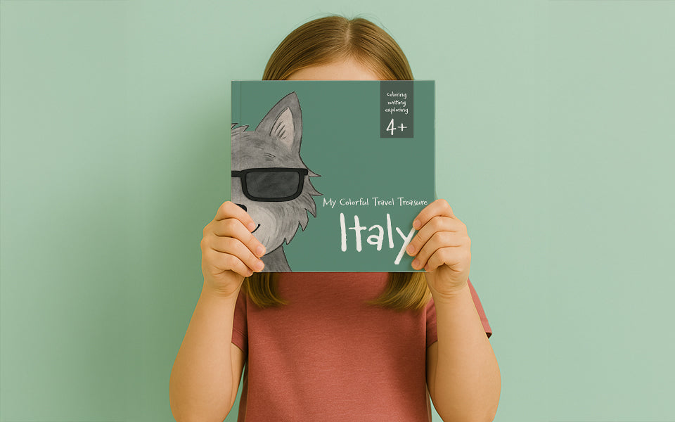 Mein bunter Reiseschatz - Italien: Malen, schreiben und entdecken auf meiner Reise. Reisebeschäftigung für Kinder