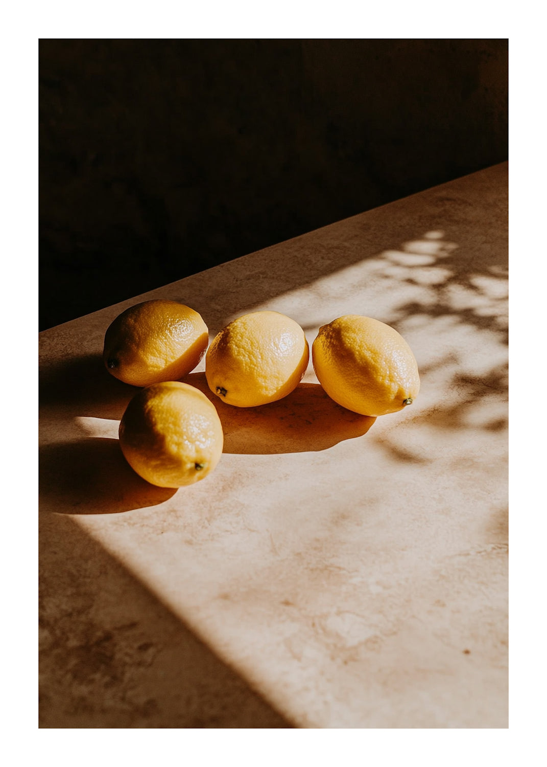 Lemons on Table